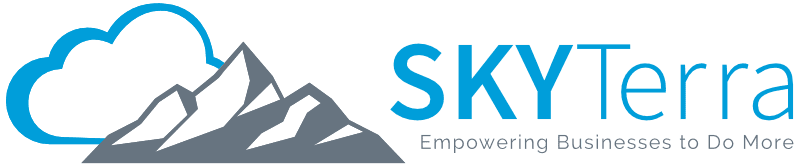 SkyTerra Technologies Logo with Tagline